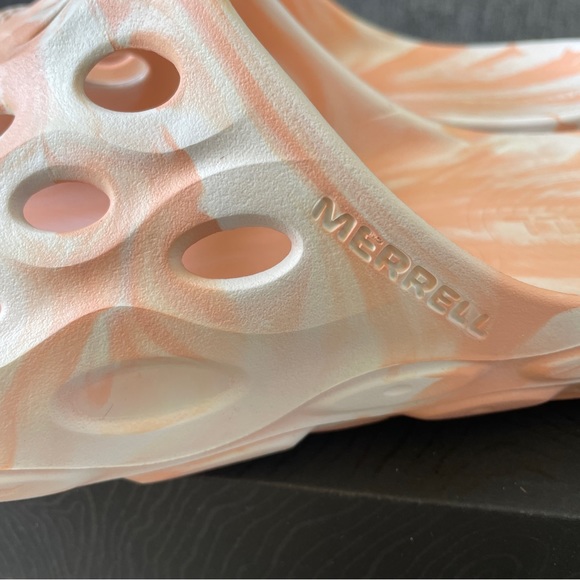 Merrell  Hydro Moc Sliders Size UK 11 Peach Slippers Sandals New With Box - Picture 7 of 9